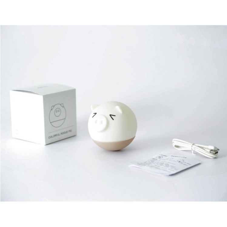 Đèn ngủ silicon hình con heo ngộ nghĩnh, siêu cute