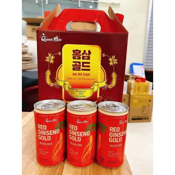 [CHÍNH HÃNG- GIÁ TỐT NHẤT] SÂM LON HÀN QUỐC XÁCH 12 LON 175ML, BỒI BỔ SỨC KHOẺ, TĂNG ĐỀ KHÁNG, GIẢM MỆT MỎI