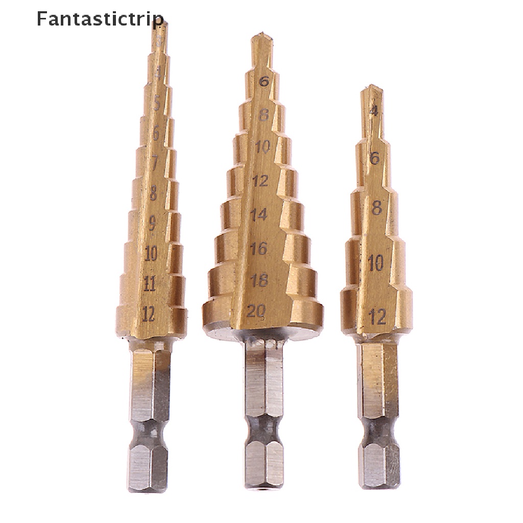 Bộ 3 Mũi Khoan HSS 3-12mm 4-12mm 4-20mm Mới