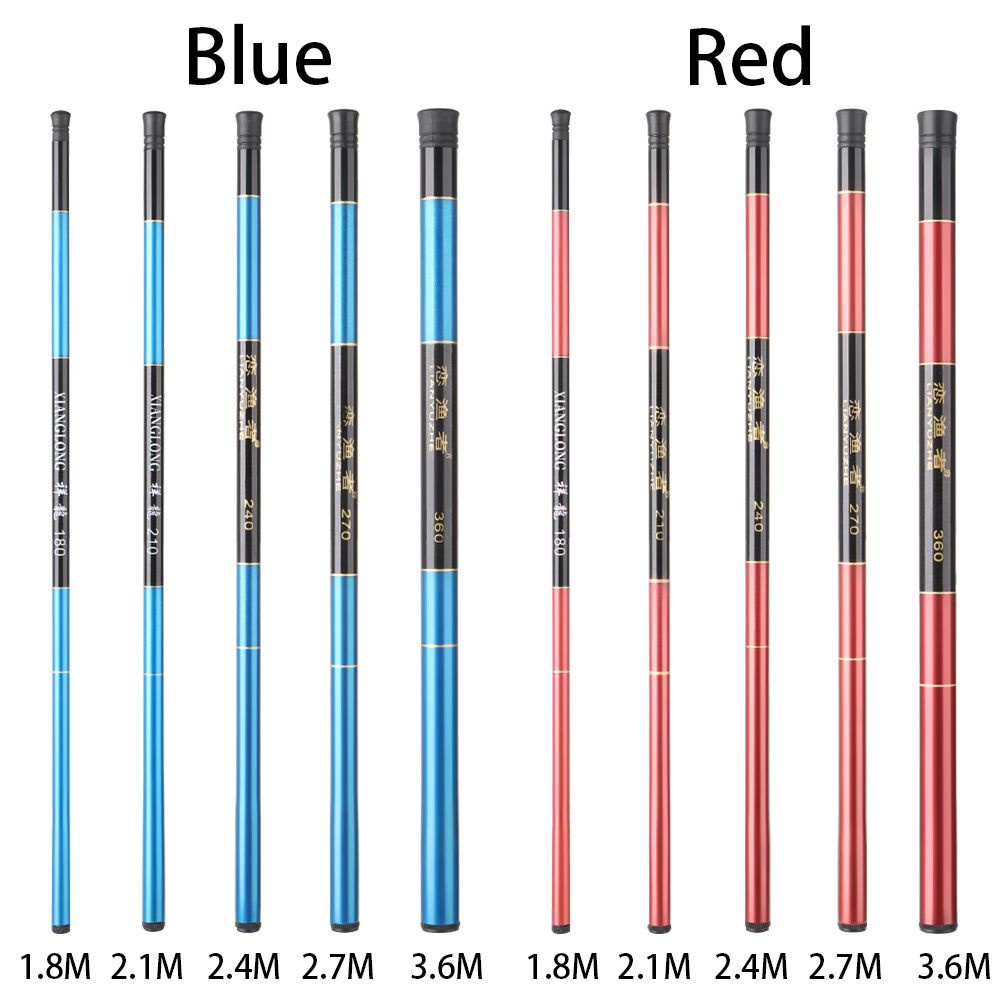 Cần câu cá cầm tay siêu nhẹ 1.8m 2.1m 2.4m 2.7m 3.6m tùy chọn