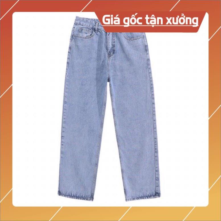Quần jean bò baggy nam nữ ống suông rộng Unisex hàng Quảng Châu phong cách Hàn Quốc sành điệu style 2021 - HAPONO-MJ040 | BigBuy360 - bigbuy360.vn