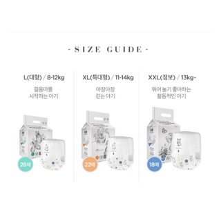 [HCM - SẴN] Bỉm quần Momo Rabbit - L XL XXL - 28 22 18 miếng