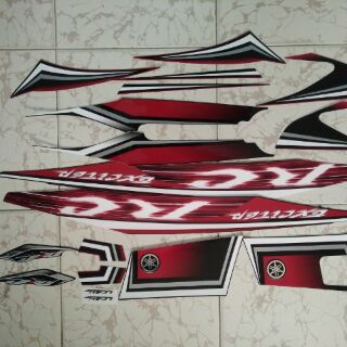 Bộ tem yamaha exciter 135 2010 đỏ đen