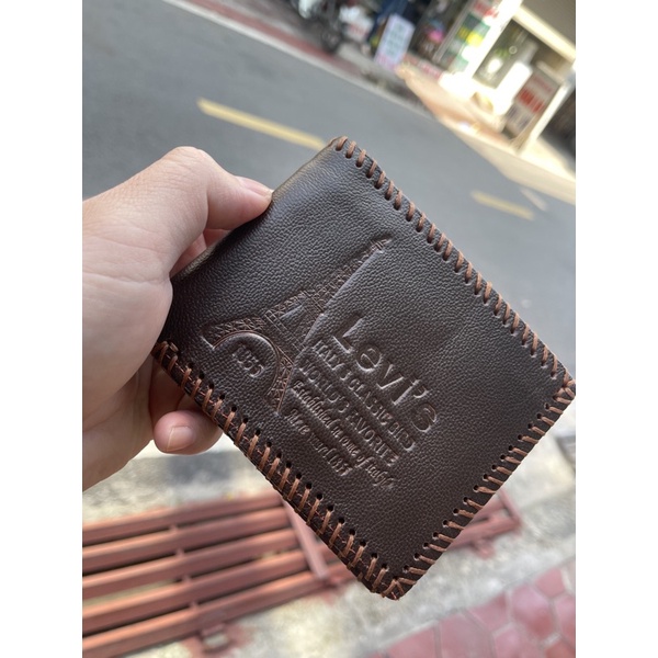 Ví Da Bò Levis khâu tay thủ công
