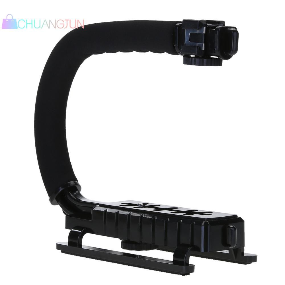 Portable U/C Shaped Video Bracket Holder Handheld Stabilizer Grip for Camera Canon N