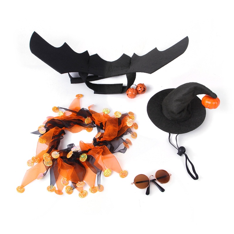 Set Đồ Hóa Trang Halloween Cho Mèo Và Chó Nhỏ
