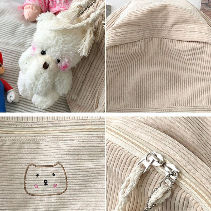 Ba Lô Đi Học / Du Lịch Màu Trơn Dễ Thương Cho Nữ