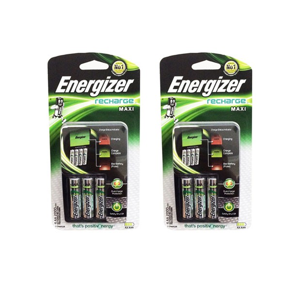 Bộ Sạc Energizer tự ngắt kèm 4 Pin AA 2000mAh