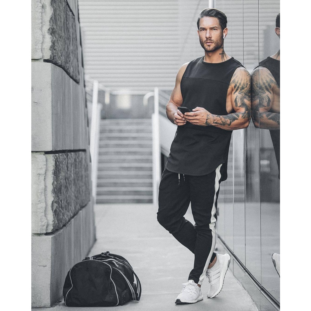 {XẢ_HÀNG} Áo gym, thể thao 3 lỗ nam tanktop, thun lạnh co giãn 4C thấm hút mồ hôi