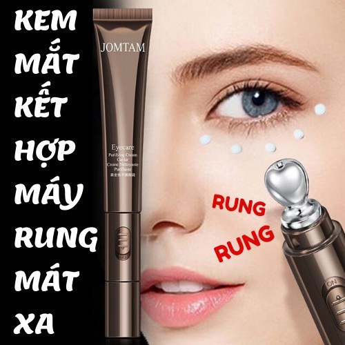 Kem Dưỡng Mắt JomTam Kèm Máy Massage Mắt 2IN1 Tăng Tính Đàn Hồi Cải Thiện Hết Bọng Mắt Và Quầng Thâm Cho Da Săn Chắc