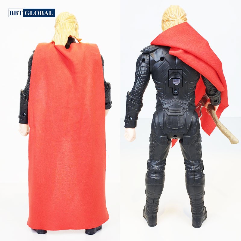 Đồ chơi mô hình siêu nhân BBT GLOABL 30cm có đèn và nhạc - Thần sấm Thor 21008-LS