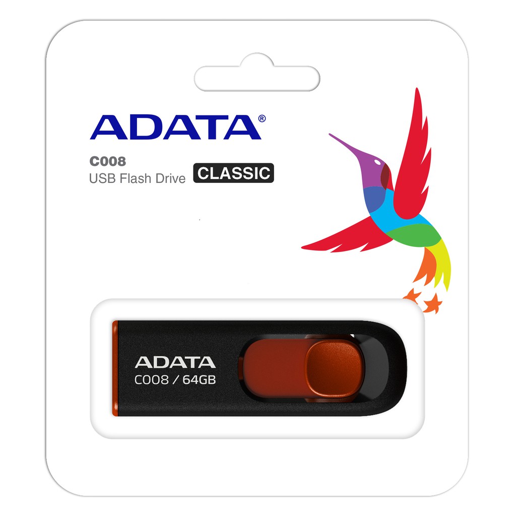 USB ADATA C008 4GB/8GB/16GB/32GB/64GB Chuẩn 2.0 - Phong cách Classic