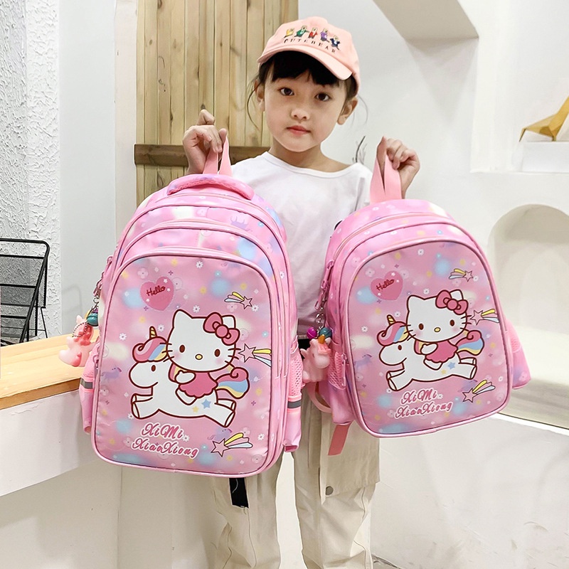 Balo đi học YAZHOULONG họa tiết hello kitty dễ thương đáng yêu cho bé