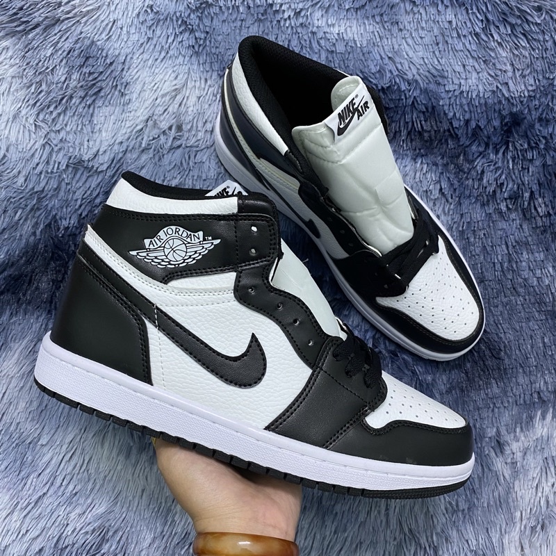 Air JD1 Đen Trắng Cổ Cao, Giày Sneaker Nam Nữ