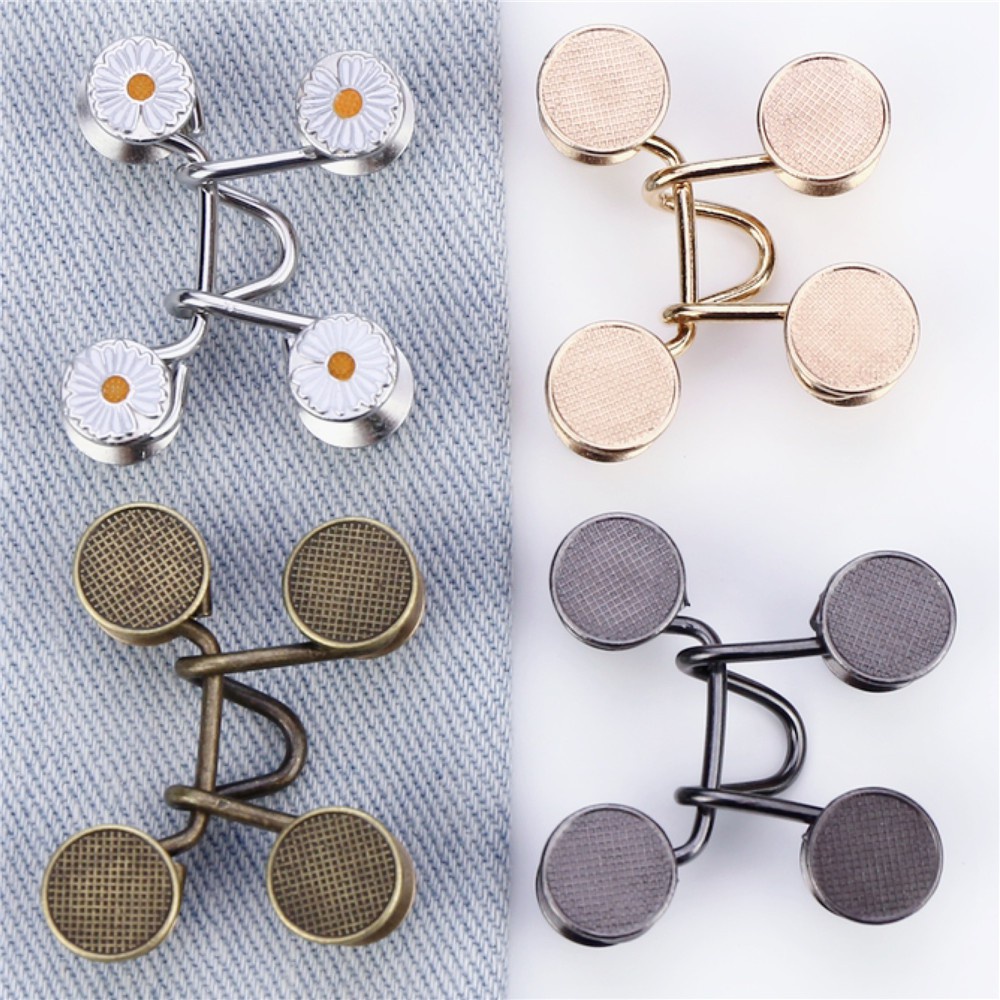 Nút cài quần jean không cần đóng có thể điều chỉnh xinh xắn cho nữ