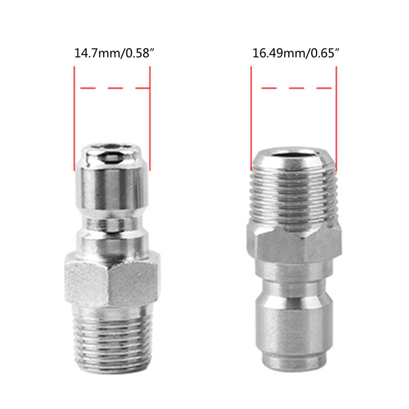 Set 2 Vòi Xịt Nước Áp Suất Cao 3 / 8 Inch Bằng Inox Tiện Dụng