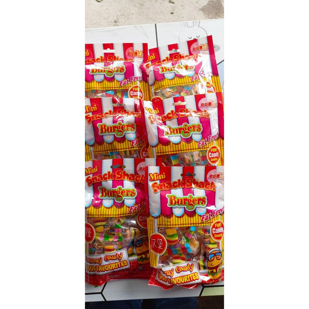 [ Siêu Kute ] Kẹo dẻo trái cây mini/ Kẹo Huberger trái cây mềm ngon ăn vặt siêu ngon gói 100g