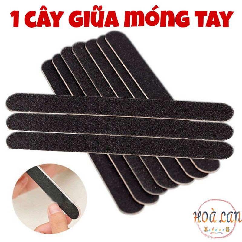 Giũa (dũa) móng tay 2 mặt đen (bán lẻ 1 cây)