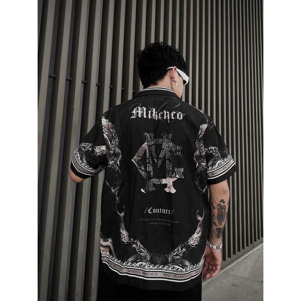 Sơ mi ngắn tay chính hãng Mikenco FLAME SHIRT