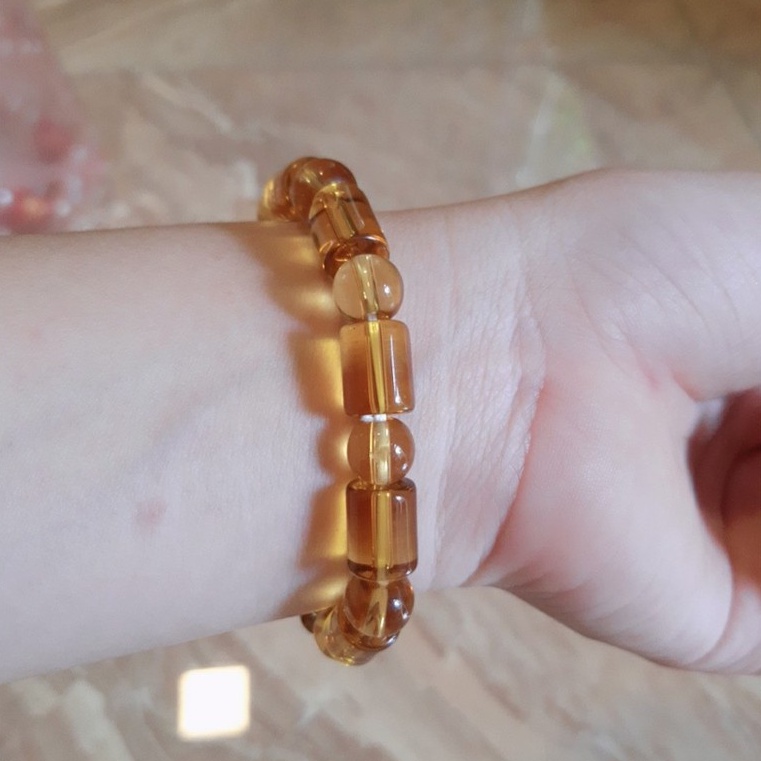 Vòng tay đá hạt đốt trúc phong cách thời trang dành cho cả Nam và Nữ