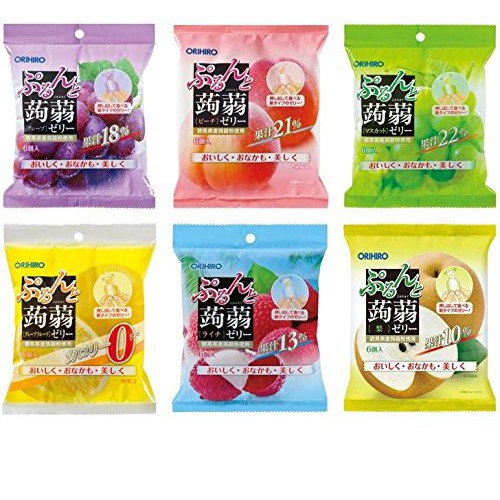 Thạch trái cây ORIHIRO Mix đủ vị cho bé Nhật Bản 240gr (DATE T12.2021)