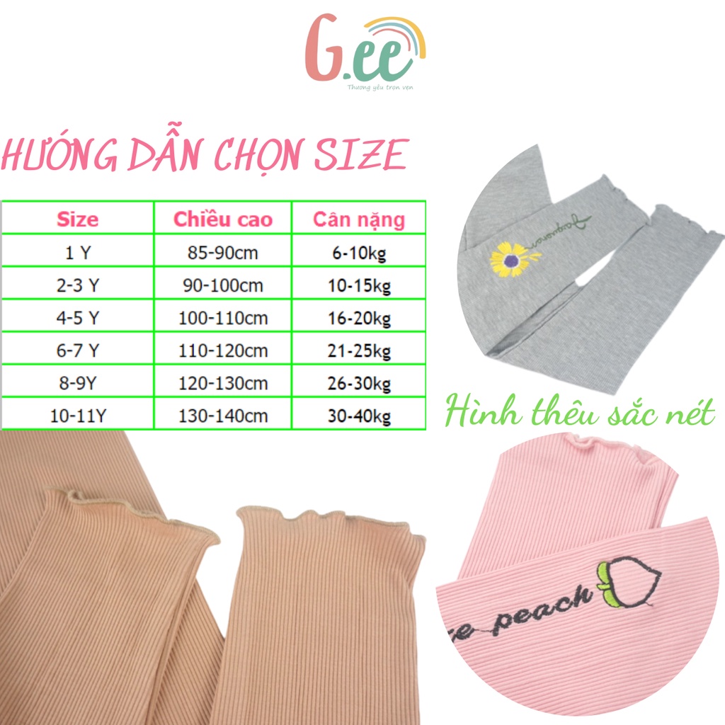 Quần Legging Bé Gái Quần Dài Trẻ Em Len Tăm Lót Lông Vải Sợi Sồi Modal Mềm Mịn, Thấm Hút Mồ Hôi Có Size Sơ Sinh Size Đại