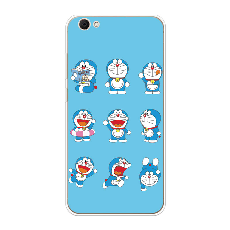 Ốp lưng TPU mềm Vivo Y53 Y55 Y71 Y71i Y81 Y81i Y91 Y95 Y67 V5 V5S Doraemon hoa văn