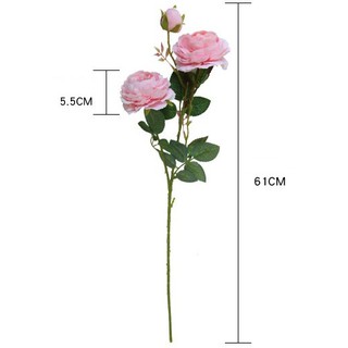 HOA HỒNG LỤA CÂY LỚN 3 BÔNG CAO CẤP LIZ2 [B123]