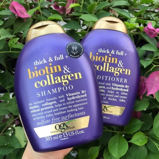 Cặp gội xả biotin & collagen ogx - chính hãng 100%