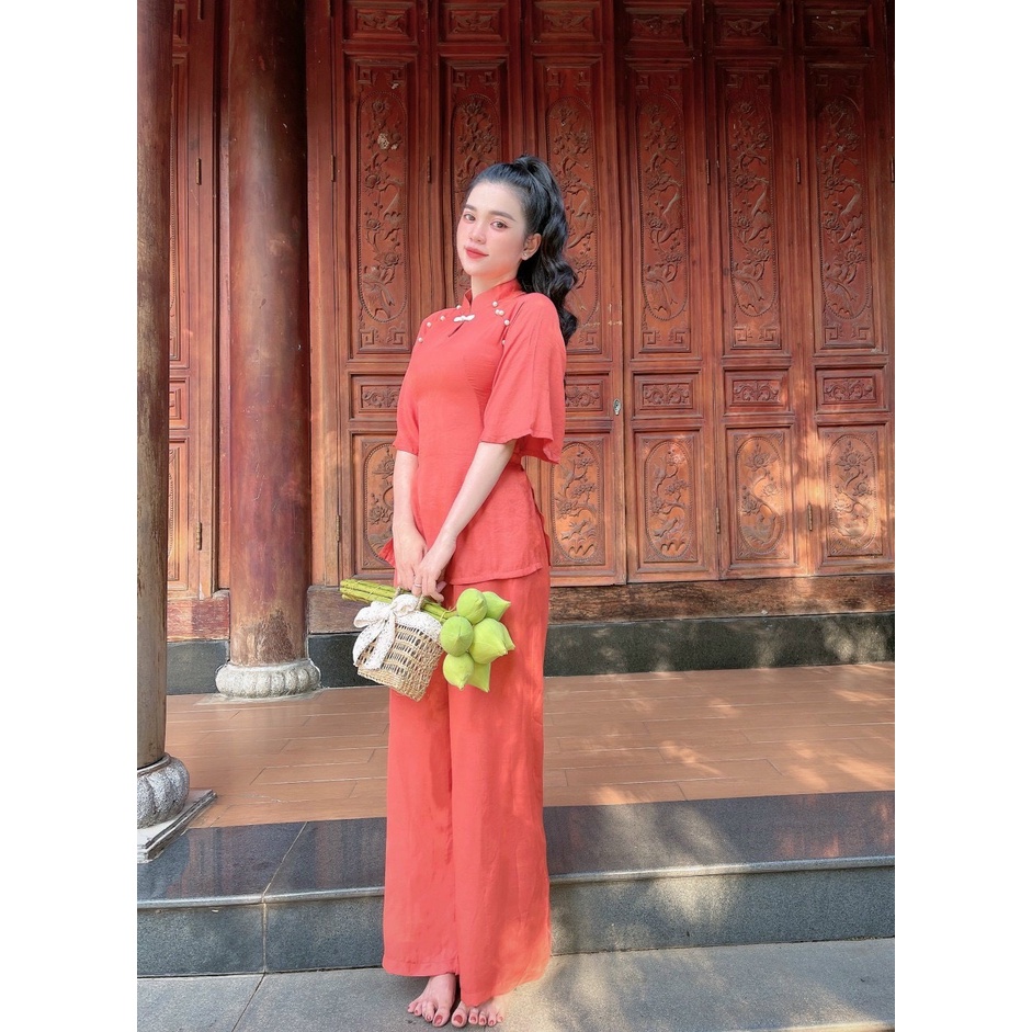 Đồ Lam Đi Chùa # Bộ Xô Nhật Cổ Giọt Nước# Quần Áo Nữ Cao Cấp