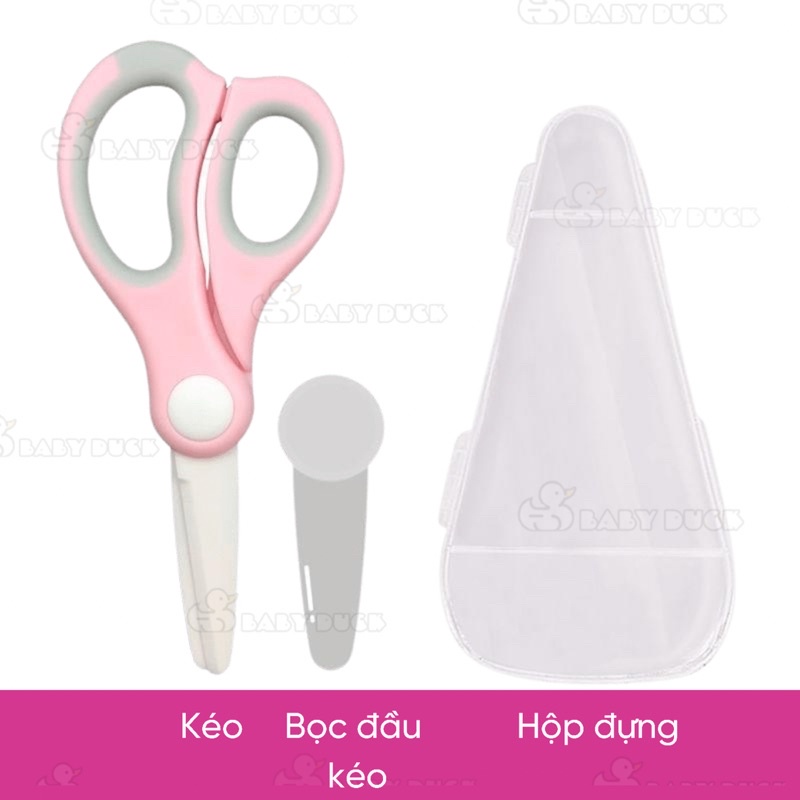 Kéo gốm cực sắc cắt đồ ăn dặm cho bé, kéo nhà bếp, kéo dành cho người niềng răng