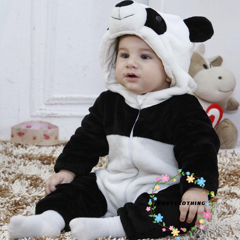 Set đồ liền thân hình gấu panda dễ thương cho bé