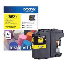 Mực in Brother LC-563Y Ink dùng cho máy in Brother  MFC-J2310/J2510/J3520/J3720  - Hàng Chính Hãng