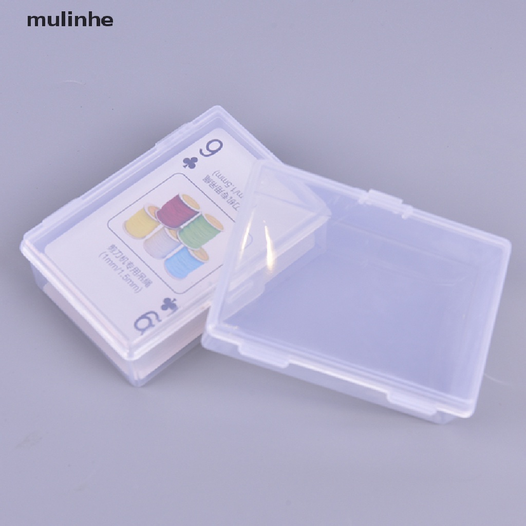 Set 2 Hộp Nhựa Trong Suốt Đựng Bài Poker Tiện Dụng