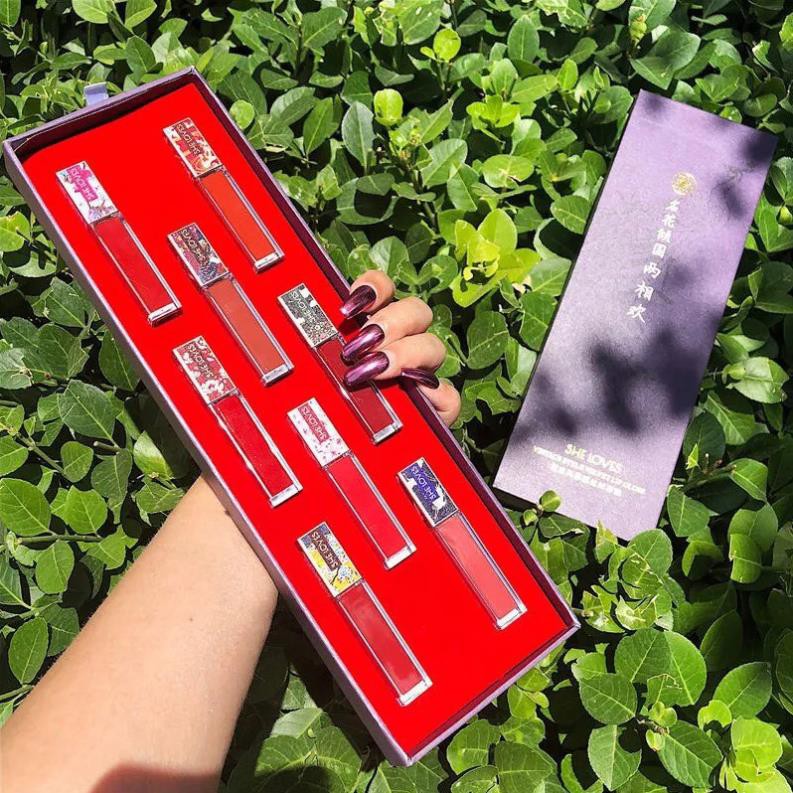 {Free Ship} Full Set 8Cây Son Kem Li Siêu Đẹp-Có Hộp Đựng Kèm Như Ảnh-MS016 | BigBuy360 - bigbuy360.vn