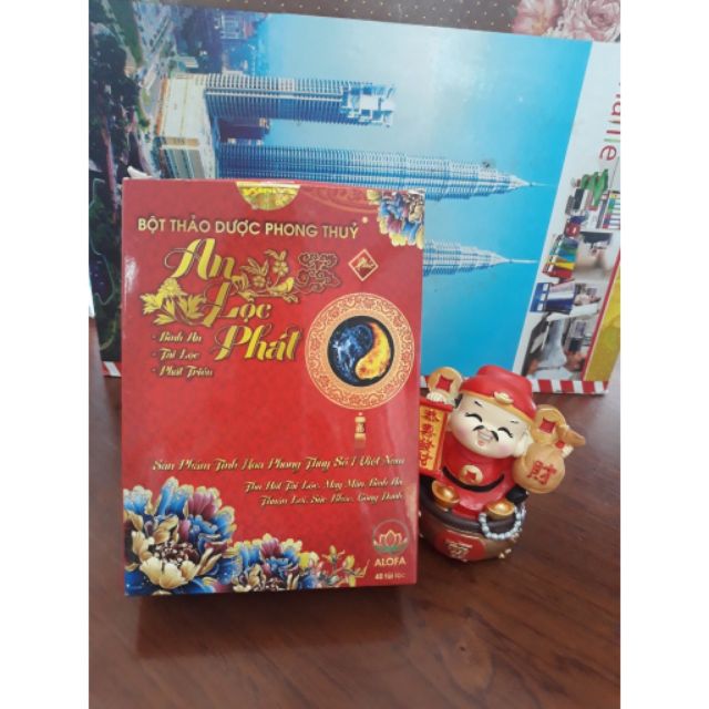 1 Hộp Bột Alofa 40 gói(kèm túi gấm) + LƯ XÔNG TRẦM HƯƠNG | BigBuy360 - bigbuy360.vn