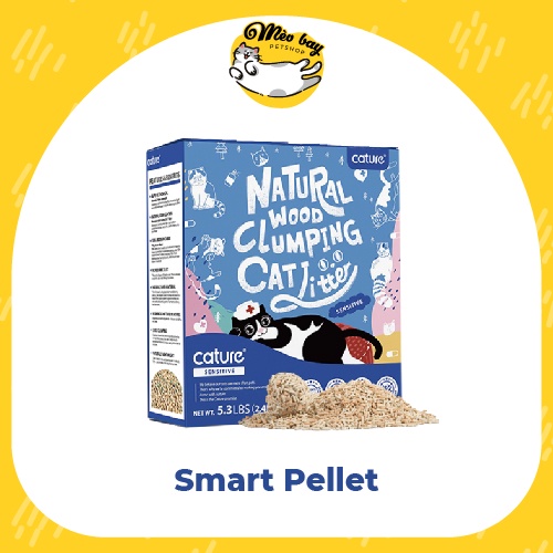 Cát gỗ Cature 6L - cát vệ sinh cho mèo xả được bồn cầu, thân thiện với môi trường