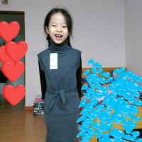 Set váy maxi cổ lọ cho bé