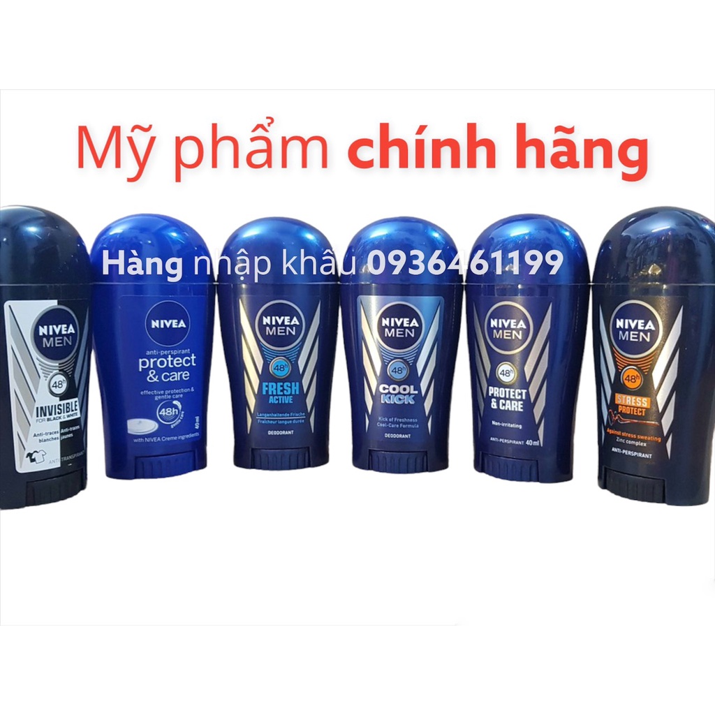 Hàng Đức chất – Sáp lăn nách Nivea khử mùi cho nam, khô thoáng 40ml