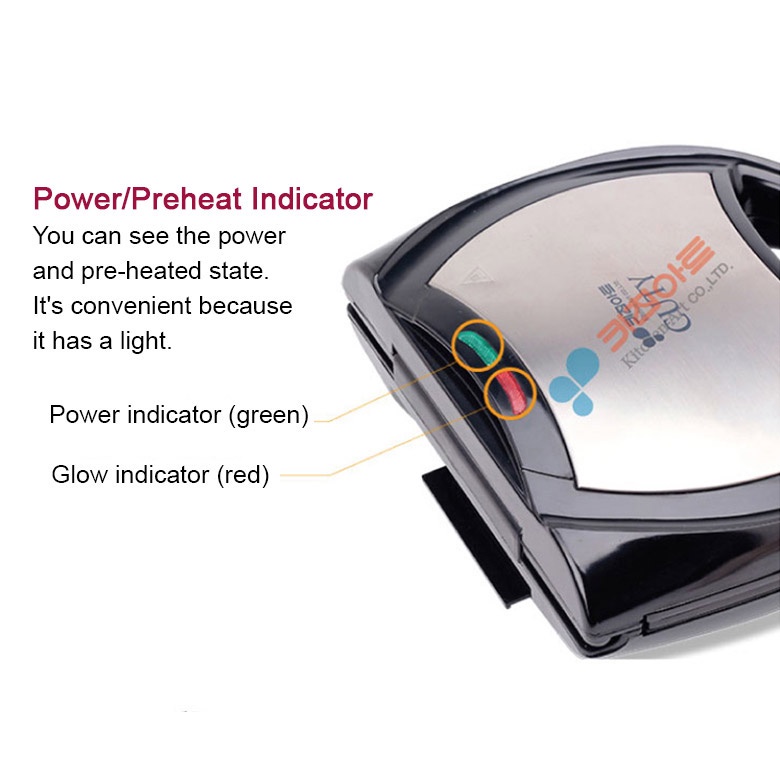 Kitchenart Korea PK-2168JT Snack Sandwich Maker Machine Waffle