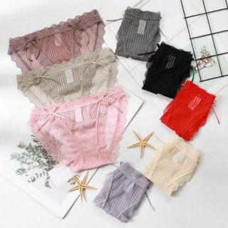 [Combo10 quần lót ren tàng hình phối ren 0386 Chất mềm mại mặc mùa hè siêu