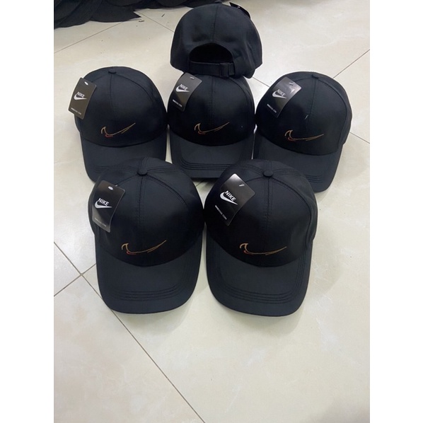 [ MŨ LƯỠI TRAI ] Mũ lưỡi trai kaki đen thêu nhiều logo