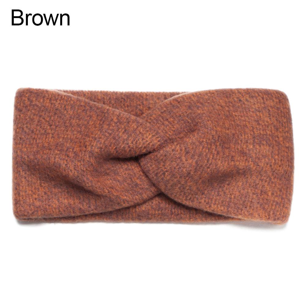 Băng Đô Turban Đan Chéo Co Giãn Thời Trang Thu Đông Cho Nữ