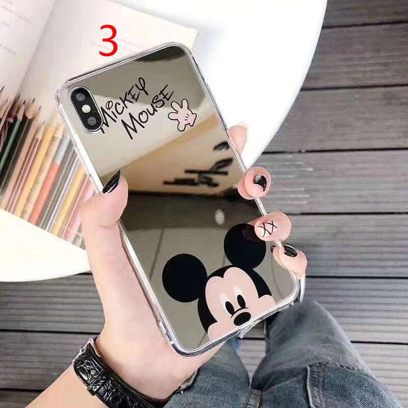 Ốp lưng Samsung Galaxy S10 plus S10 E Mickey Minnie Mirror Soft TPU