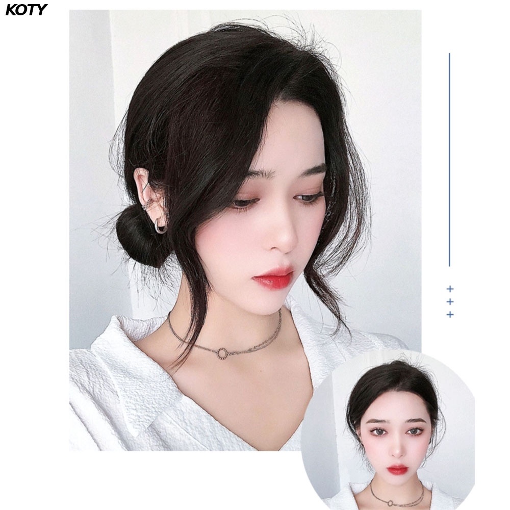 Tóc giả mái bay Hàn Quốc Koty Beauty, tóc giả kẹp mái dài sang chảnh cho nữ TG6