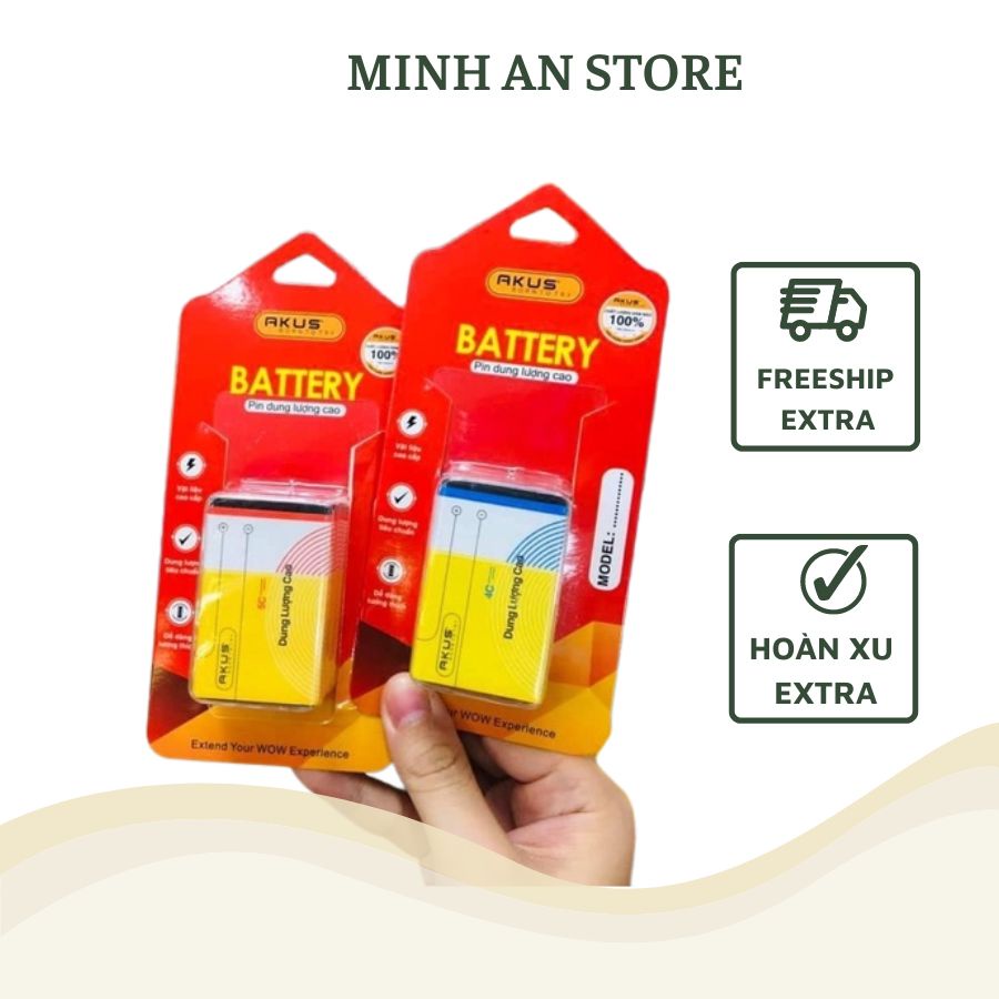 Pin 4C, 5C hàng chính hãng Akas, Akus