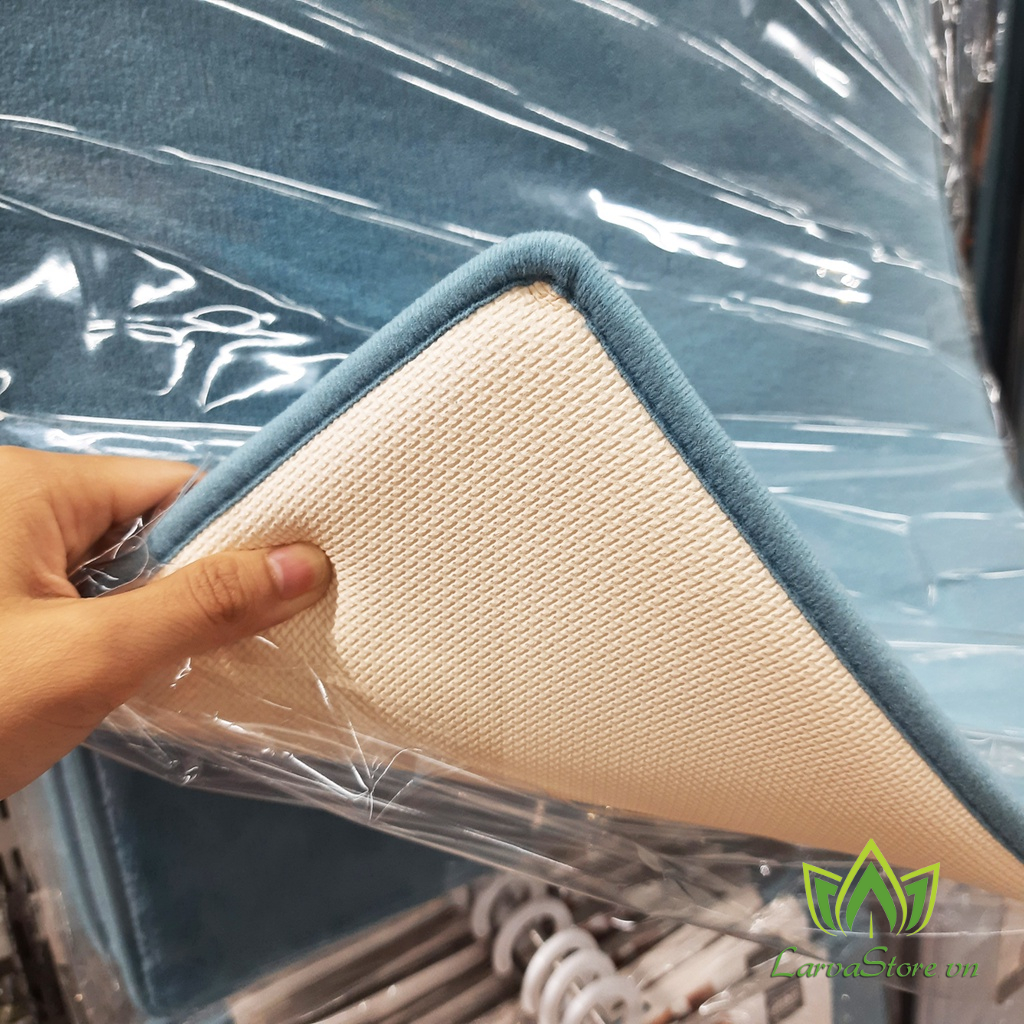 Thảm chùi chân Lock&amp;Lock Memory Foam MAT510BLU 61cm x 43cm