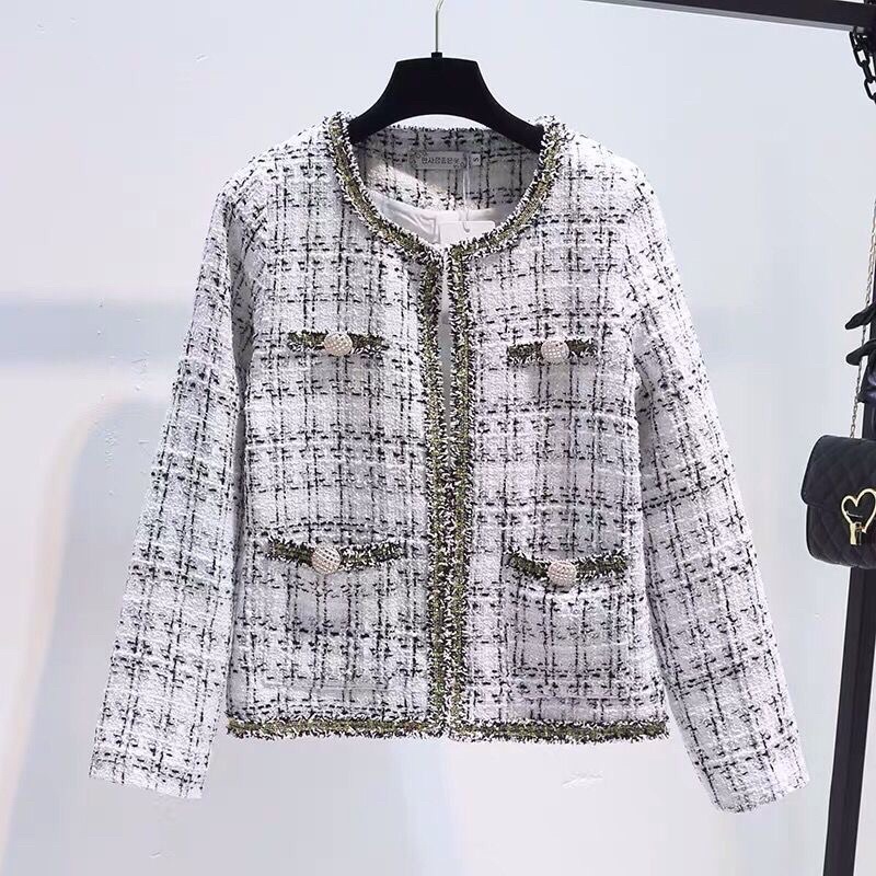 Áo dạ tweed nhũ viền cực hót