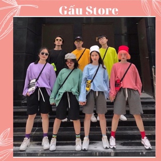 🔥áo thun trơn dài tay basic nhiều màu siêu hot - gấu store
