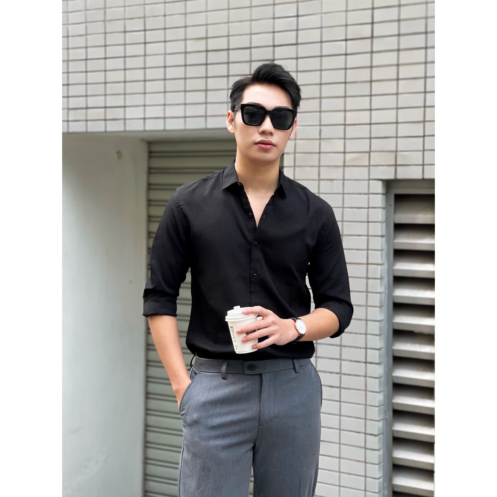 ( MAZZOLA SHOP ) Áo So Mi Nam Trơn Mazzola Vải Đẹp